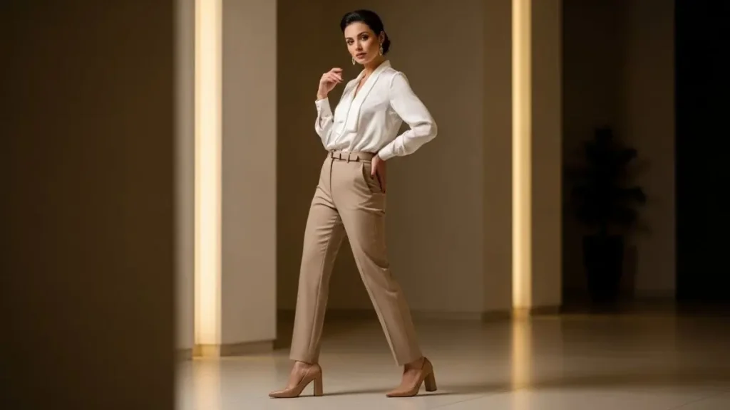 Scarpin feminino elegante usado em look sofisticado